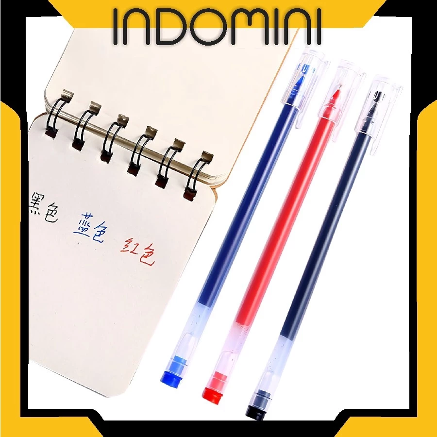 INDOMINI Gel Pen Pulpen Gel 3 Warna 0.5mm 1 PCS  R439