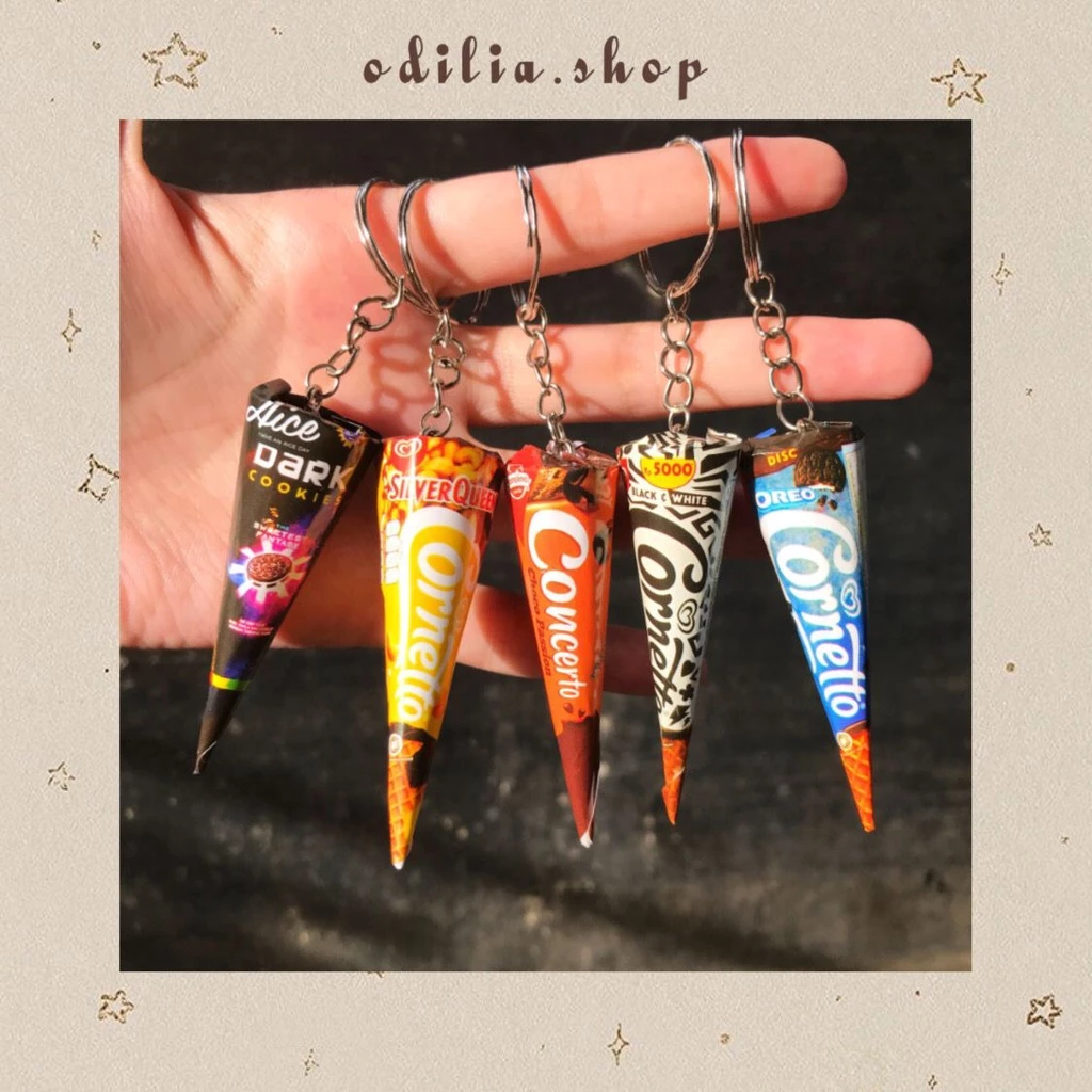Gantungan Kunci Karakter Ice Cream Mini Aesthetic Ganci Food Snack Keychain Cone Es Krim Lucu Aksesoris Souvenir Hadiah Asesoris Sovernir Korea Key Chain Hiasan Tas Stationery Atk Banjar Banjarbaru Bjb Odilia.Shop