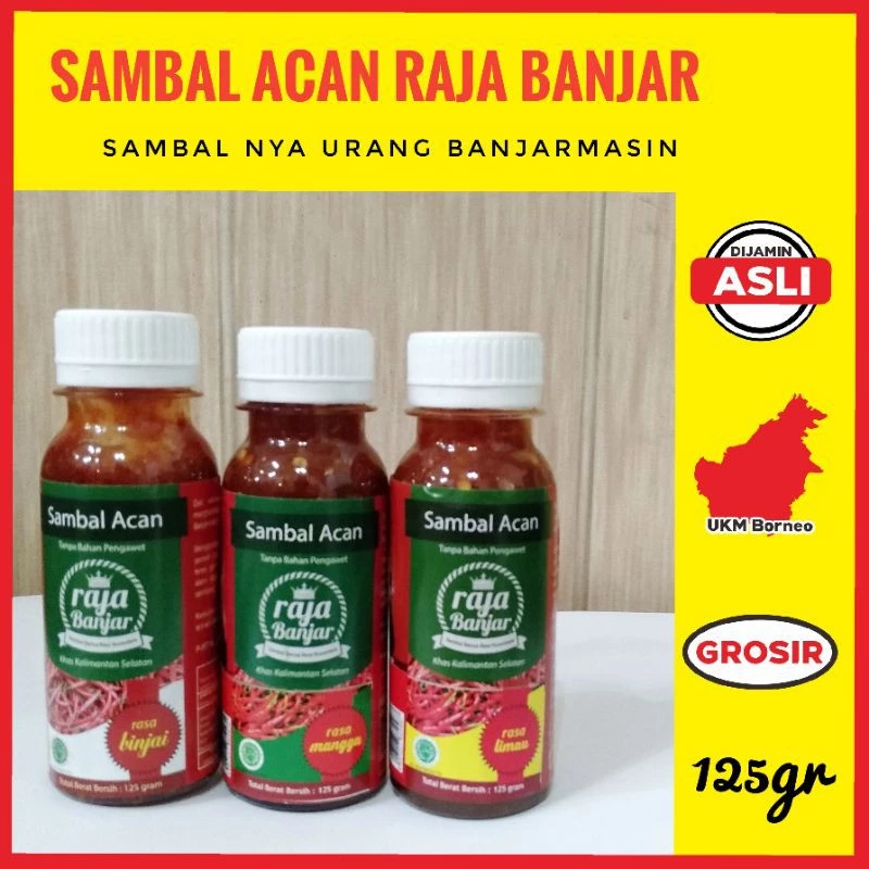 Sambal Acan Raja Banjar ( ARB ) Oleh Oleh Banjarmasin Kalimantan Selatan