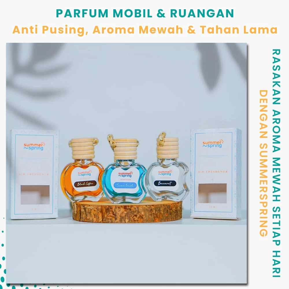 Parfum Ruangan dan Mobil Mewah Car Freshener Aromaterapi Aromatheraphy Bayfresh Varian Botol Apel 10ml Wangi Soft Tahan Lama Banjarmasin Palangkaraya Balikpapan