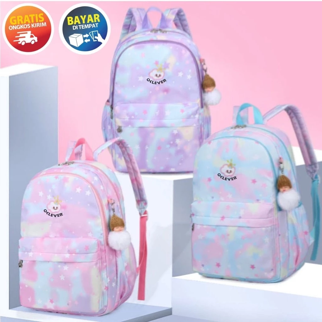BK138 - TAS SEKOLAH TAS RANSEL ANAK PEREMPUAN TAS SEKOLAH ANAK PEREMPUAN TAS SEKOLAH WANITA TAS SEKOLAH