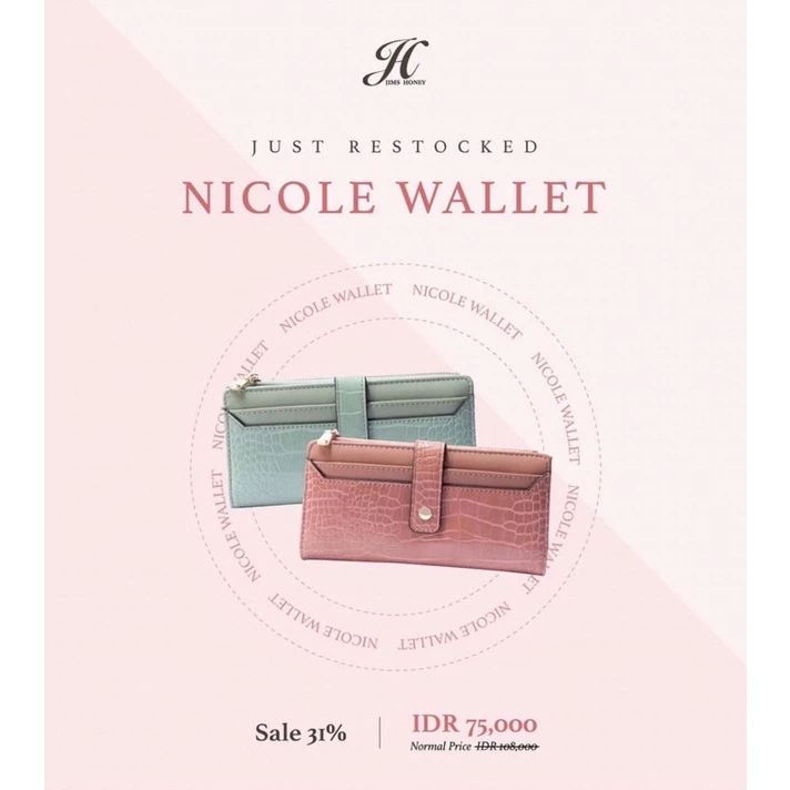 NICOLE WALLET JIMSHONEY| JIMSHONEY BANJARMASIN|JIMSHONEY BANJARBARU|JIMSHONEY KANDANGAN|JIMSHONEY RANTAU|JIMSHONEY BARABAI|TAS BERKUALITAS|TAS BERMEREK|TAS JIMSHONEY|JIMSHONEY INDONESIA