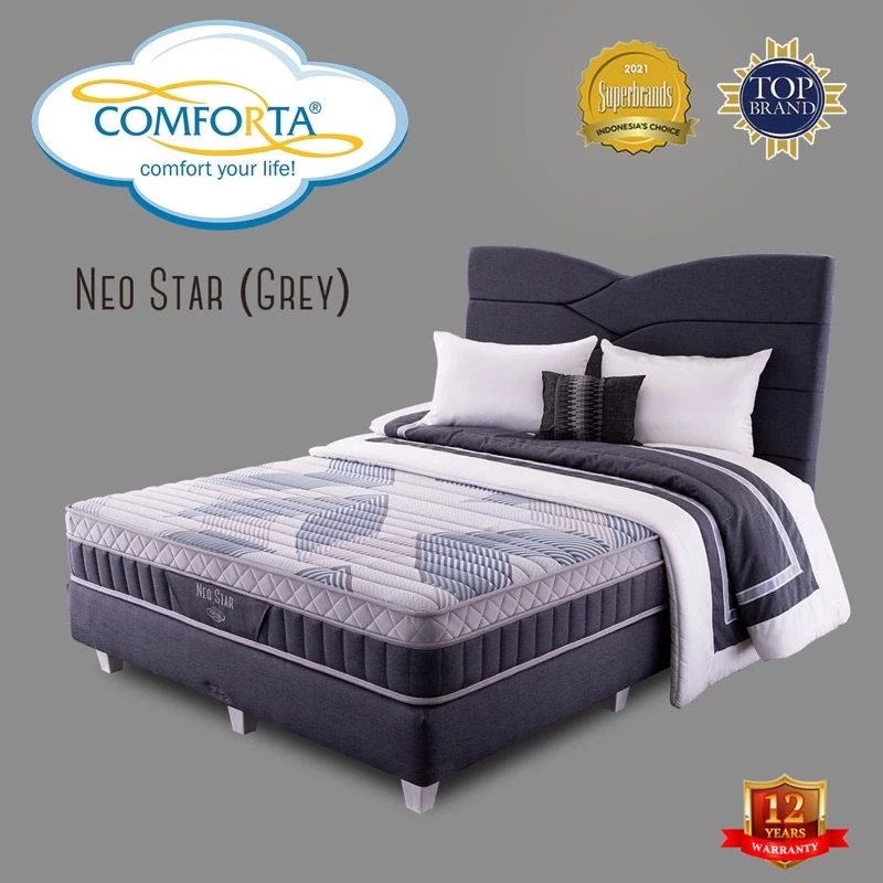 Springbed SET neo star comforta garansi berkualitas murah ready stock makassar kasur matras bedset tidur