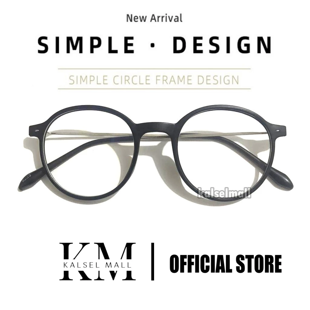 Kacamata Wanita & Pria Antiradiasi Transparan Model Terbaru Kaca Mata Anti Radiasi Layar Komputer Laptop HP Aksesoris Fashion Import Banjarbaru Banjarmasin Kaca Mata Perempuan dan Laki Laki Metal Round Sunglasses Anti Radiasi Frame Lensa Transparan PV10
