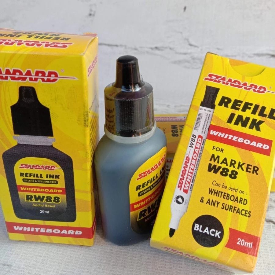 REFILL Tinta Spidol Papan Tulis Whiteboard Bisa di Hapus Standard RW-88