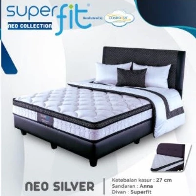 New Promo Comforta Superfit Neo Silver 140 160 180 kasur spring bed empuk Bergaransi resmi dan stylish dari comforta