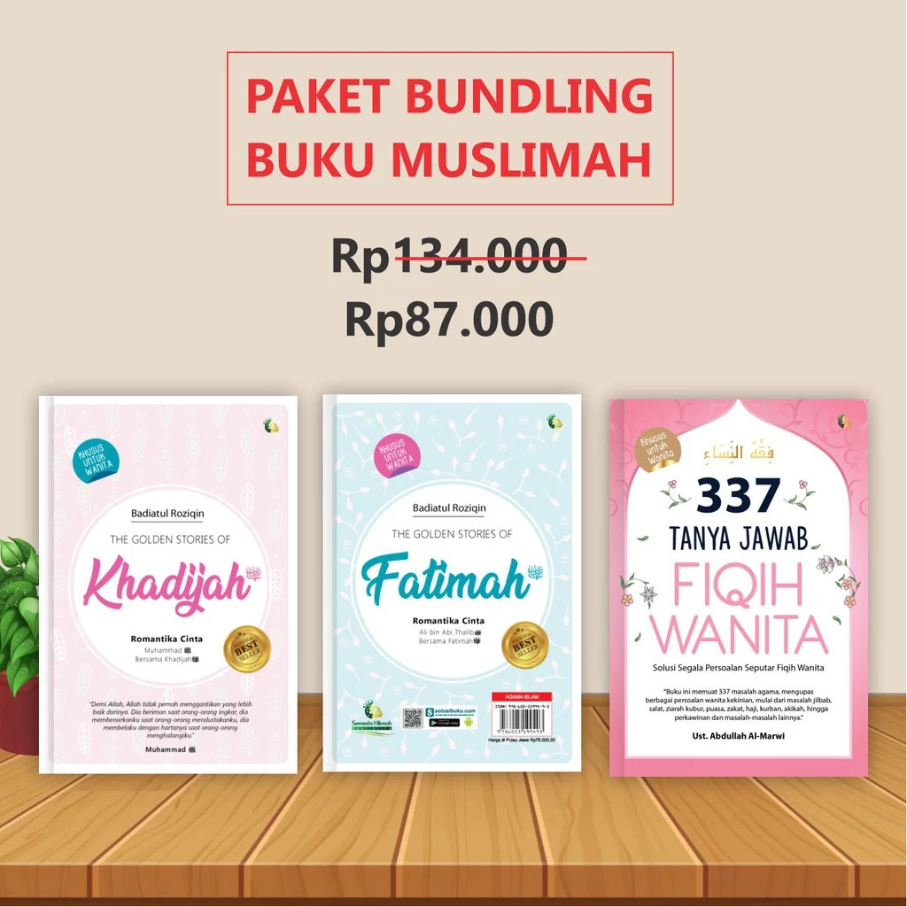 Bundling Buku Muslimah : The Golden Stories of Khadijah