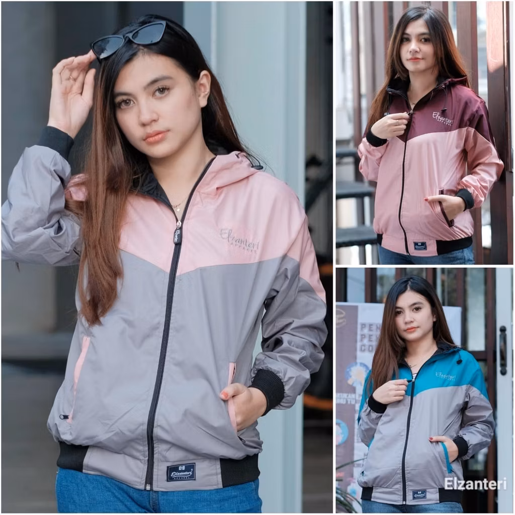 Jaket Wanita Isabell Elzanteri Parasute Hoodie