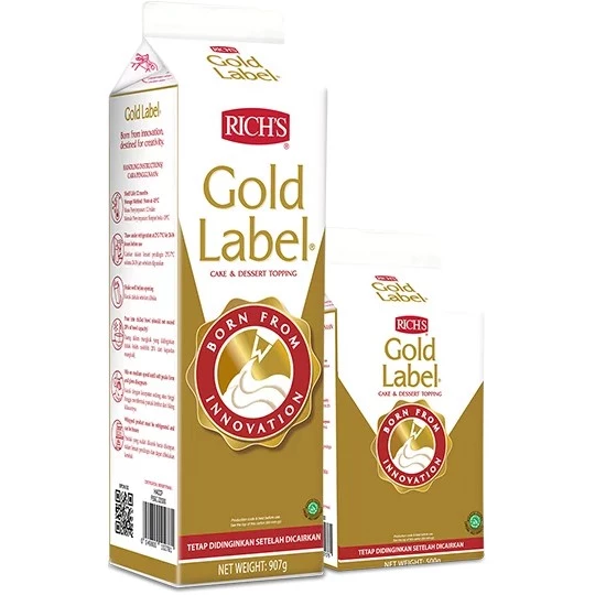 WHIP RICH GOLD LABEL /WHIPPING CREAM CAIR (KHUSUS PENGIRIMAN INSTAN AREA BANJARMASIN)