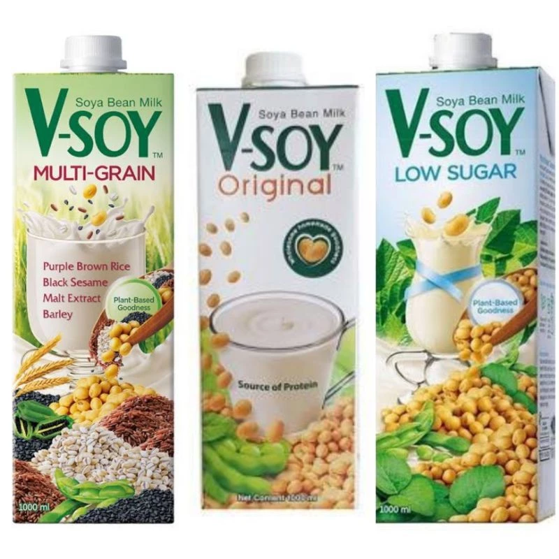 Vsoy Soy Milk Multigrain UHT 1 Liter untuk Diet Buka Puasa