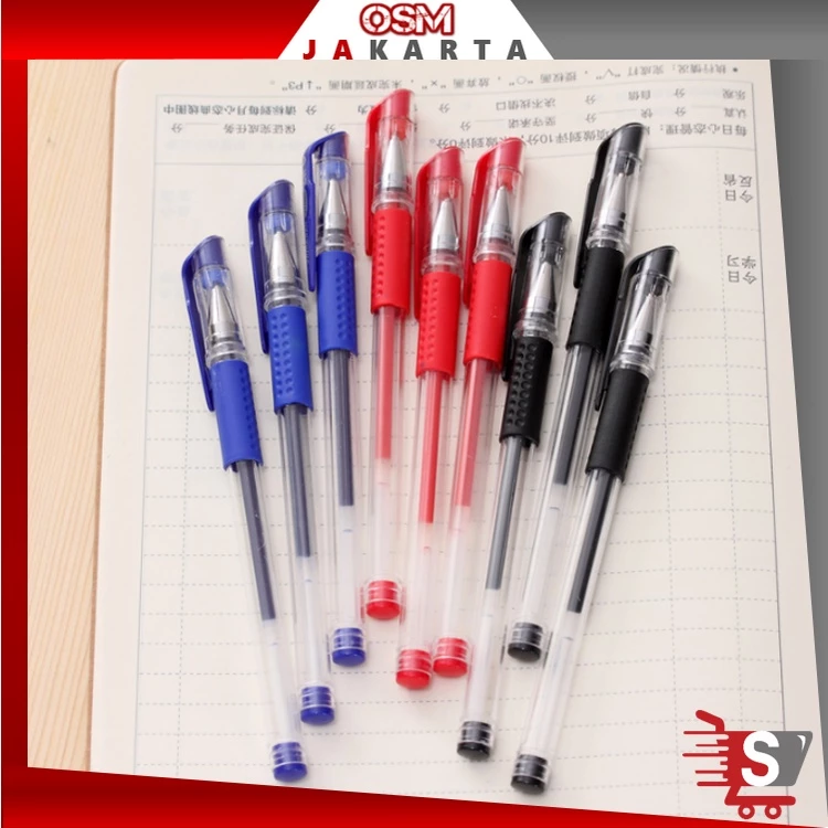 OSM JKT S186 Pena Gel 0.5 mm / Alat Tulis / Perlengkapan Sekolah / Pulpen