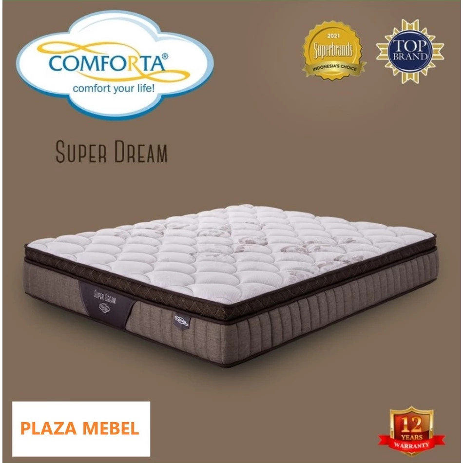 Kasur Super Dream Comforta Spring Bed Uk. 120 - 200  Springbed ( Matras Only )
