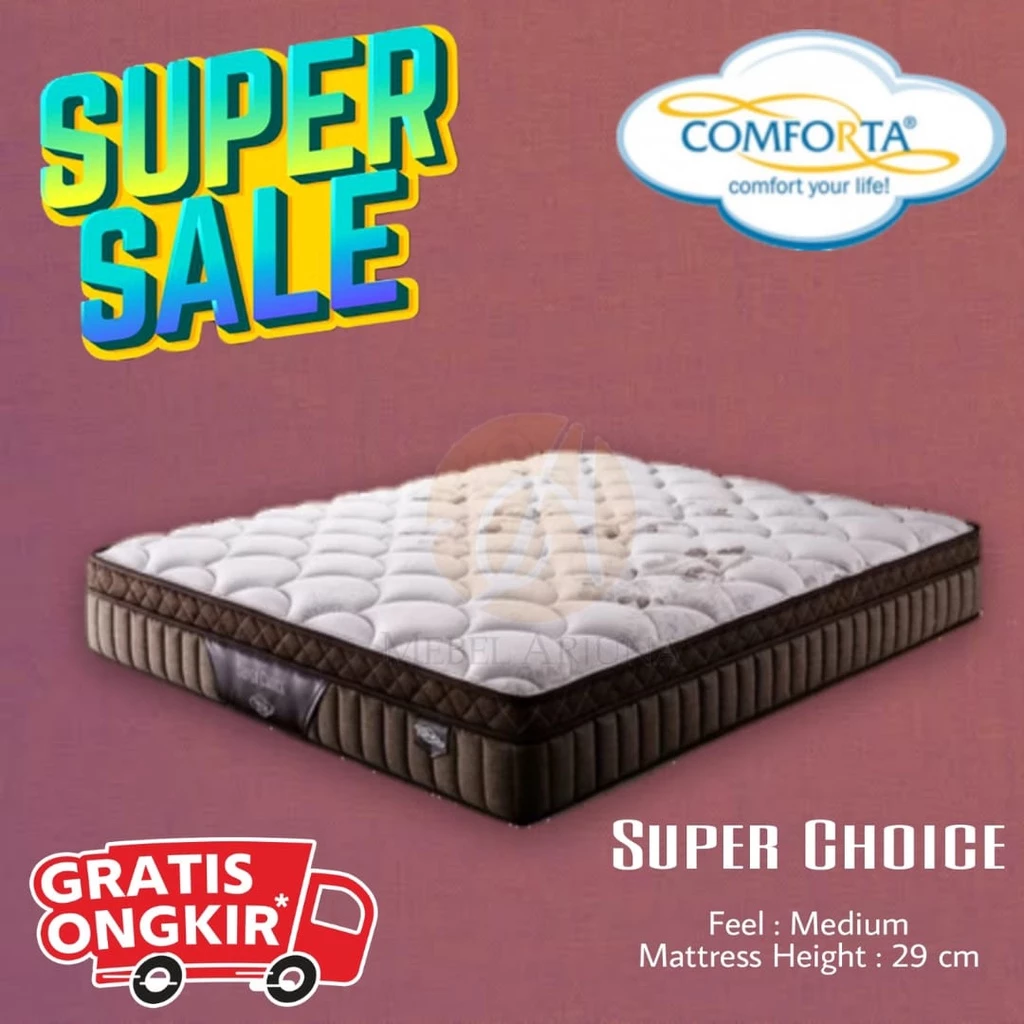 Matras springbed comforta super choice 160 180 200 140 120 100 90 promo