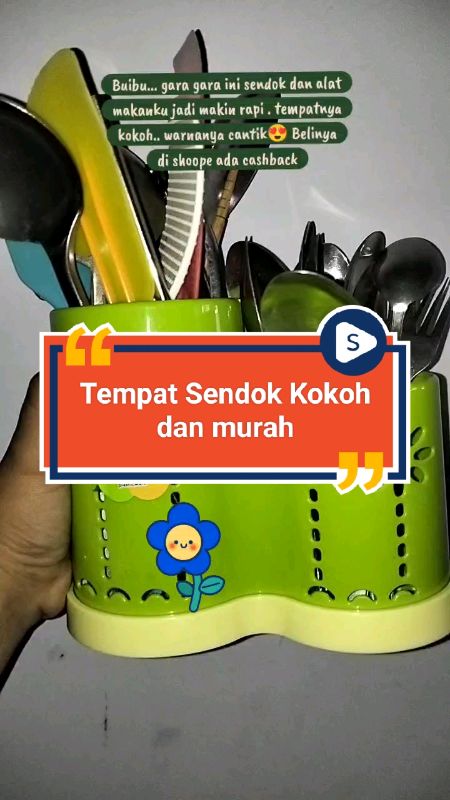 tempat sendok kokoh dan cantik #tempatsendok #GakNyeselBeliIni #ViralDiShopeeVideo #RacunShopee #SpillRacunShopee #Cashback20Persen