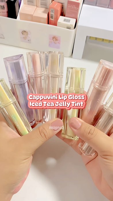 Lippies china satu ini lucu betul 🥹💖 packagingnya lucu, warnanya bagus” mana murce pula 🌸✨   #racunlipgloss #lipglosscappuvini #cappuviniglossytint