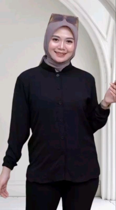 Kemeja Wanita Tebal Mel-mel Kualitas Nyaman Di pake 🫰☝️☝️☝️☝️