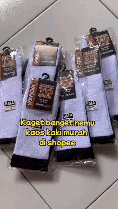 Kaos kaki murah untuk anak sekolah #RacunShopee #SpillBawaBerkah #Cashback40Persen #kaoskaki #kaoskakisekolah #kaoskakianak #kaoskakimurah