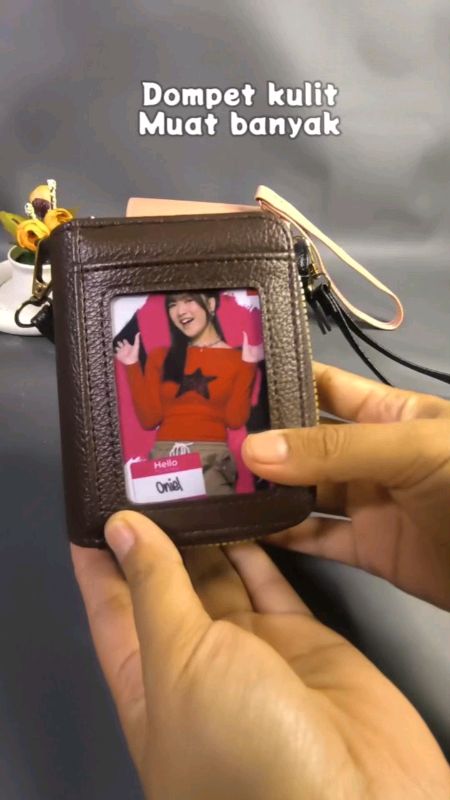 Dompet kulit dengan ban yang kartu slot , cantik banget..  #dompetcantik #dompetviral #dompetmini #dompetlipat #dompet #dompetmurah #dompetkulitmurah