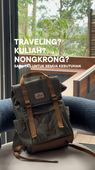 Satu #backpack bisa dipake banyak activity!  Dengan desain klasik dan punya banyak kompartemen, semua barang penting tersimpan rapi dan aman!