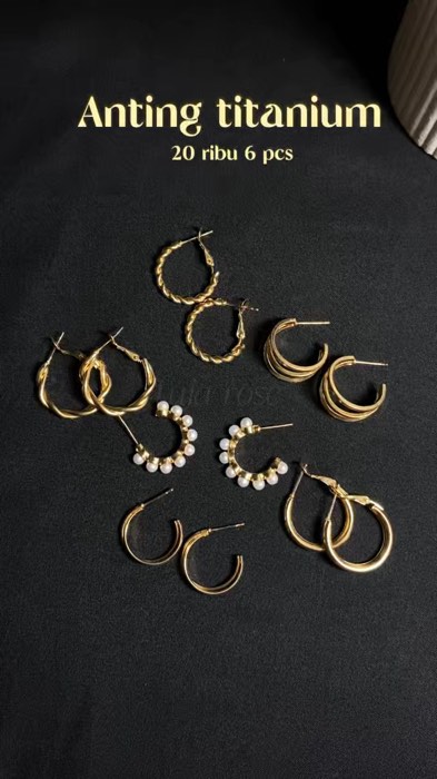 Kapan lagi dapat harga semurce ini dapatnya 6 pcs #anting #earring #antingtitanium #antingwanita #fyp #foryoupage #foryou #ViralDiShopeeVideo