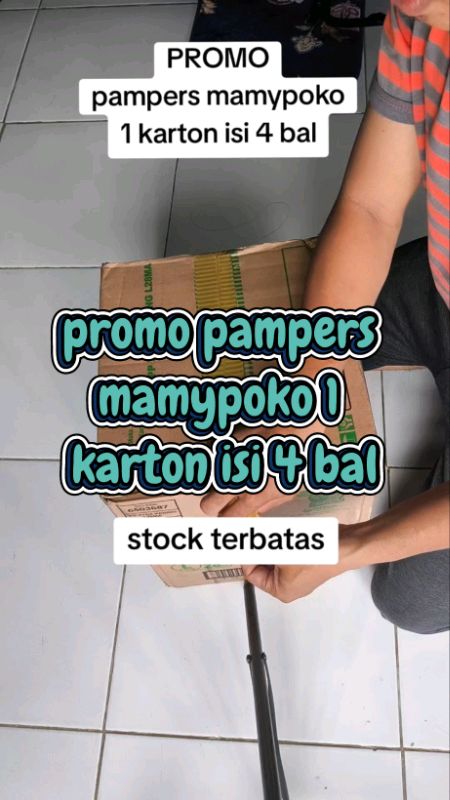 pempers mamypoko 1 karton isi 4 bal murah #pampers #mamypokopants #mamypokomurah  #GratisOngkirRP0
