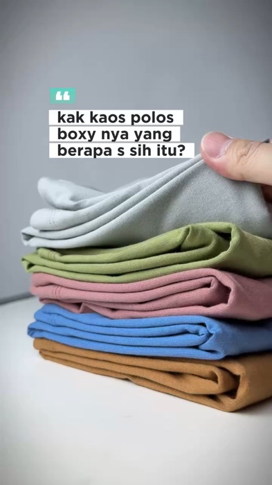 Kaos Polos Boxy berapa S? #ShopeeFashionHaul #shopeevideo #ShopeePilihLokal #kaospolos