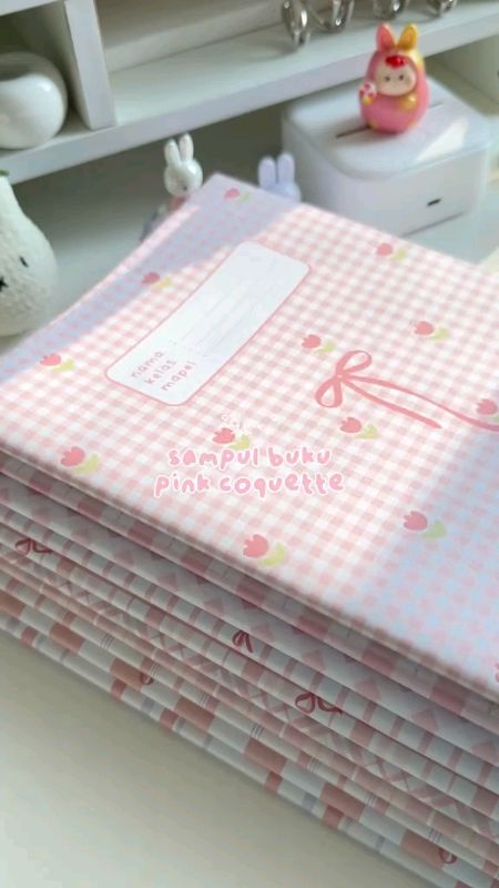 Sampul buku pink coquette🎀 #sampulbukuaesthetic #sampulbuku #aesthetic #bukulucu