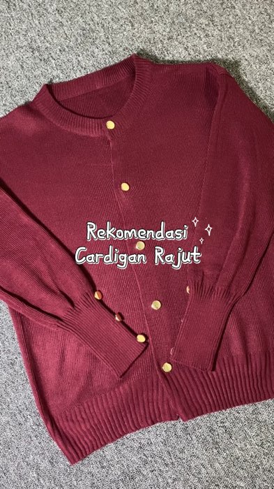 Rekomendasi Cardigan Rajut #cardigan #cardiganrajut #cardiganrajutpremium #outfit #outfitideas #outfitinspiration #outfitmaroon #ootdwanita