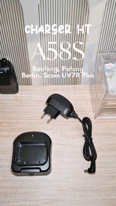 Charger HT A58S #adaptorcharger #Handytalkie #charger #adaptor #baofeng #pofung #berlin #dock #dockcharger