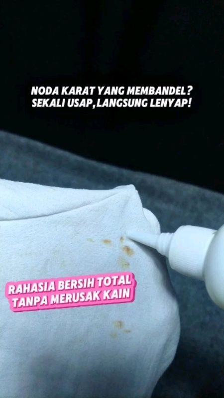 penghilang noda karat pada pakaian,cepat dan efisien #pengilangnodapakaian #penghilangnodakaratpadakain #penghilangnoda #penghilangnodaserbaguna