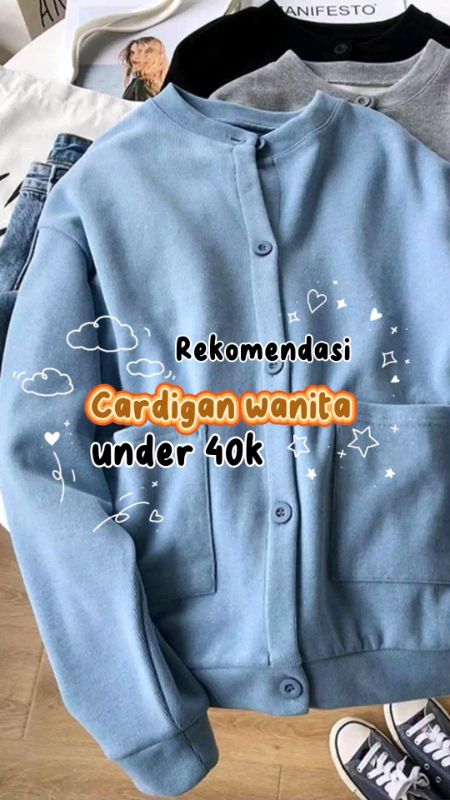 Cardigan under 40k#ShopeeReview #hoodiemurah #ShopeeFashionHaul #fyp #StyleKoreanGirl #stylefashion #cardiganwanita