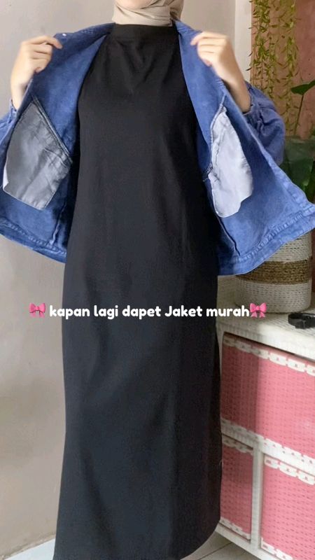 Jaket Jeans Vintage Oversize Jaket Wanita Jumbo Terbaru LD 120       #fyp #trendingg #RacunShopee #beranda