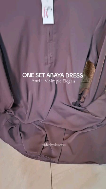 Abaya anti UV simple,nyaman,dan look nya elegan 😍 #abayaantiuv#abayaoneset#racunshopeee #keranjangshopee