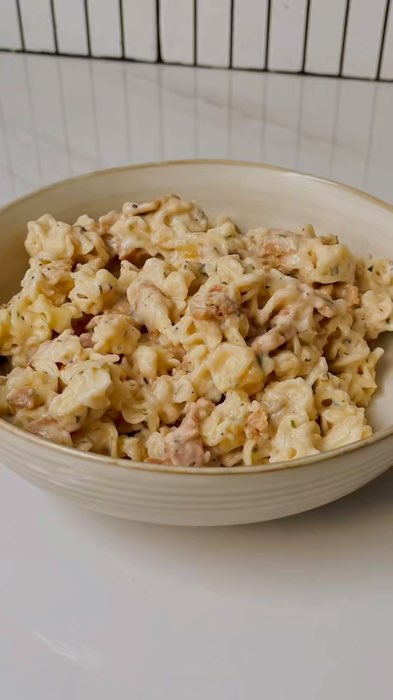 Mugo Pasta Gluten Free dengan bumbu Carbonara tanpa MSG tanpa Telur dan Laktose Free