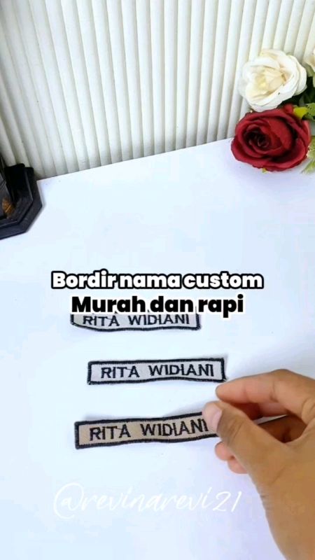Bordir nama custom #RacunShopee #SpillRacunShopee #GakNyeselBeliIni #BadaiTapiBudget #bordirnama #bordircustom #bordirnamasekolah #BordirNamaDada
