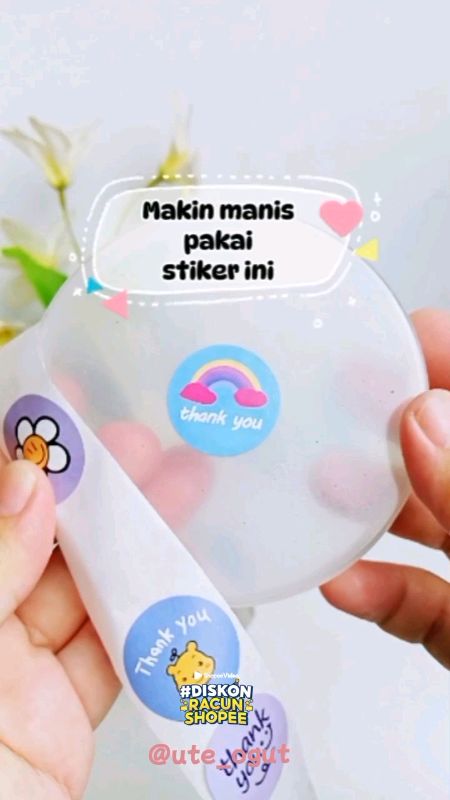 stiker thank you murah #stikerthankyou #ShopeeCOD #SpillRacunShopee #SpillBawaBerkah #RacunShopeeCheck #Diskon50Persen #GratisOngkirRP0 #RekapShopee