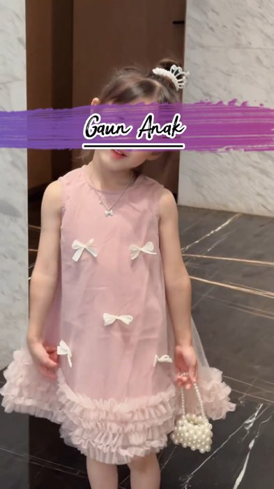 Gaun Anak Bahan Tile #SpillRacunShopee #RacunShopee #GaNyeselBeliIni #GratisOngkirRP0 #ShopeeFashionHaul