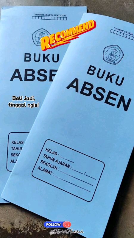 Tinggal ngisi #bukuabsen #bukuabsensekolah #bukuabsensi #bukuabsensimurid #bukuabsensiswa #RacunShopee #DiskonRacunShopee #SpillBawaBerkah #ShopeeLook