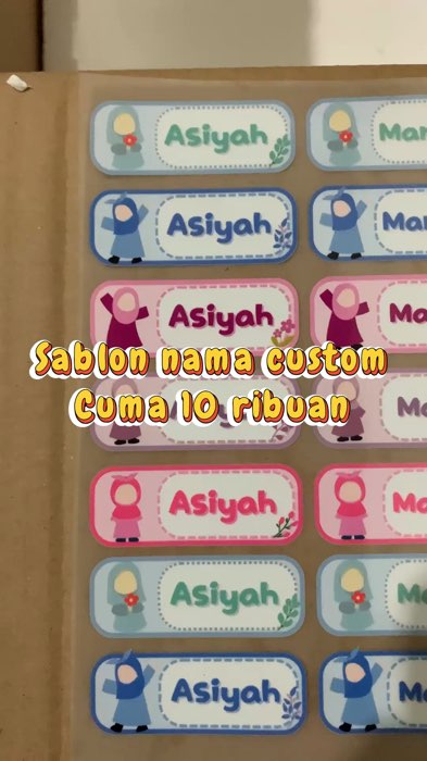 Sablon custom mana anak #sablonnama #sablonsetrika #sablondtf