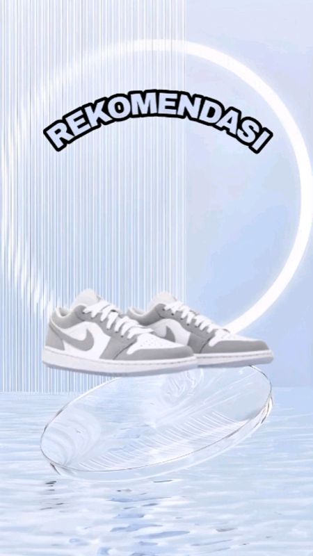 AIR JORDAN 1 Low white Grey- Sepatu Sneakers Keren #sepatusneakers #airjordan #Diskon40RB #PromoNonStop #ShopeeCOD #Cashback50RB #GratisOngkirRp0