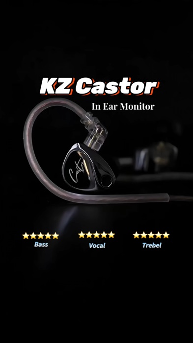 In Ear Monitor KZ Castor #shopeegadget #ShopeeHaul #shopeevideo #racunshopeemurah #SpillRacunShopee #elektronik #musik #audio #audiofil #headset