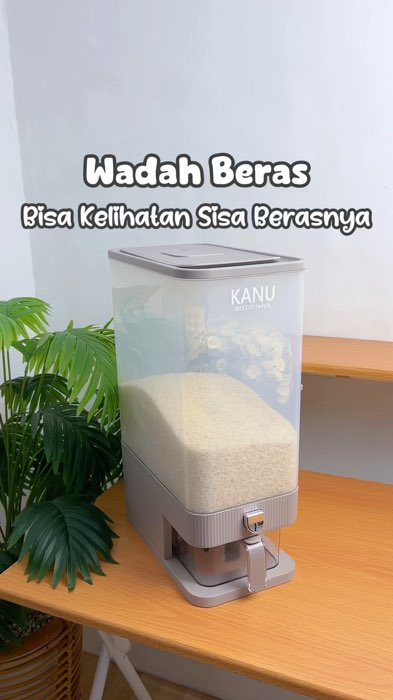 Dispenser beras transparan #dispenserberas #wadahberas #RacunShopee #ViralDiShopeeVideo #SpillBawaBerkah #GakNyeselBeliIni
