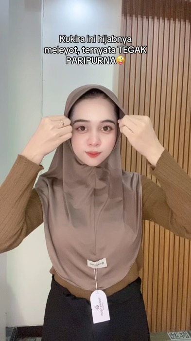 Bergo Size M 😍 #bergojersey #hijabinstan #nabilahijab #RacunShopee #shopeevideo #hijabdaily