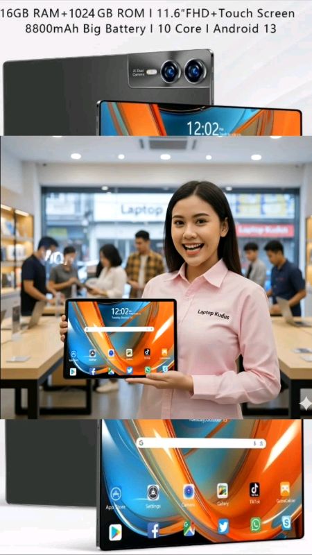 tablet Android S12 ram 16 gb + 1TB #tabletmurah #tablet1jutaan #tabletviralmurah #RacunShopee #ShopeeCOD #tabletandroid #ShopeeLook