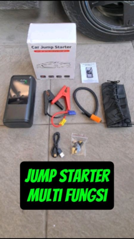 Aitu jump starter aki mobil motor 10.000mah pompa powerbank flashlight SOS #unboxing #review #spill #murah #sale #diskon #promo #viral #laris #aki #ok