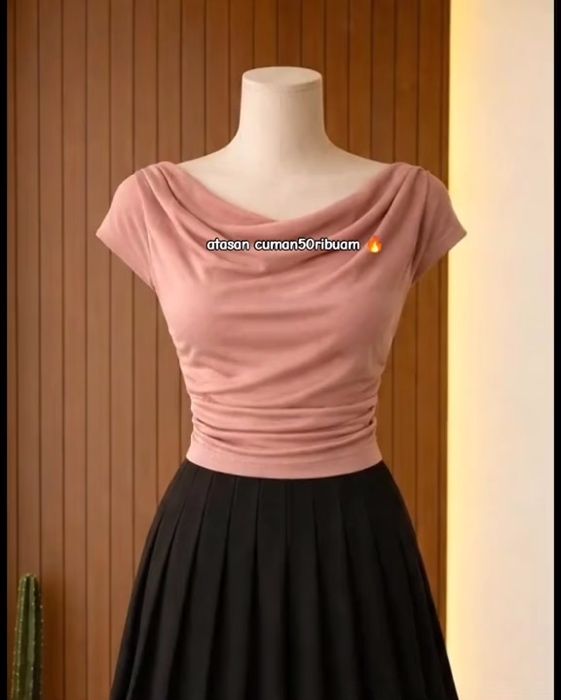 LUXE top atasan wanita korean top baju knit wanita lengan pendek basic short sleeve#atasanwanita #croptopmurah #croptopkorea