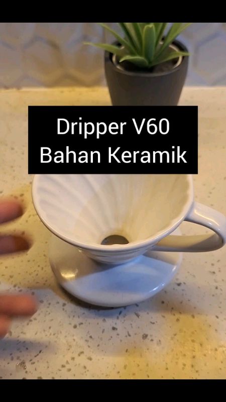 Dripper V60 Bahan Keramik #v60 #manualbrew #alatkopimanual #dripperv60 #dripperkeramik #racunshopeee #99supershoppingday