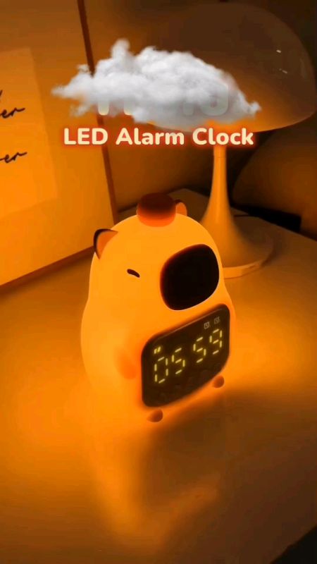 lampu tidur + jam digital #lamputidurcapybara #jamalarmdigital #lamputiduraesthetic #RacunShopee #ViralDiShopeeVideo #GratisOngkirRP0 #fypdongggggggg