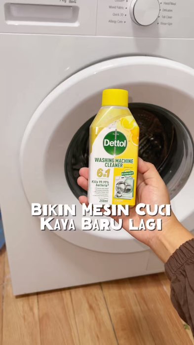 Dettol Pembersih Mesin Cuci aroma Lemon. mesin cuci jg wajib di cuci guys #washingcleaner #pembersihmesincuci #dettol