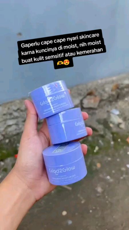 Glad2glow blueberry 5% ceramide skin #glad2glow #moisturizer #RacunShopee #SpillRacunShopee #BadaiTapiBudget #fyp